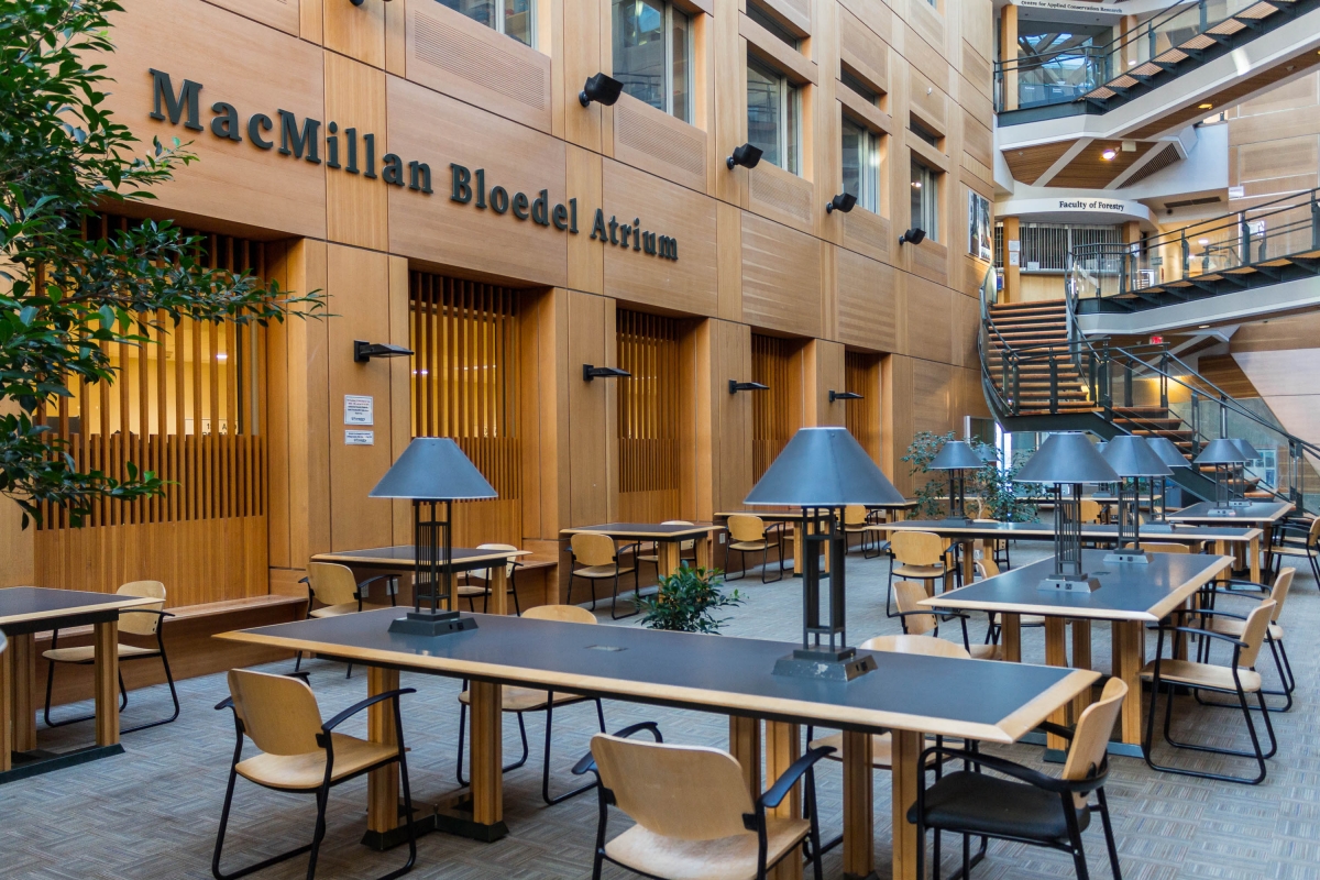 Forest Sciences Centre (FSC) - MacMillan Bloedel Atrium | Learning Spaces
